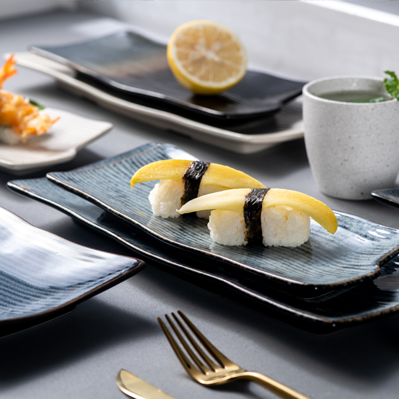 Durable porcelain with color glazed and emboss plate
