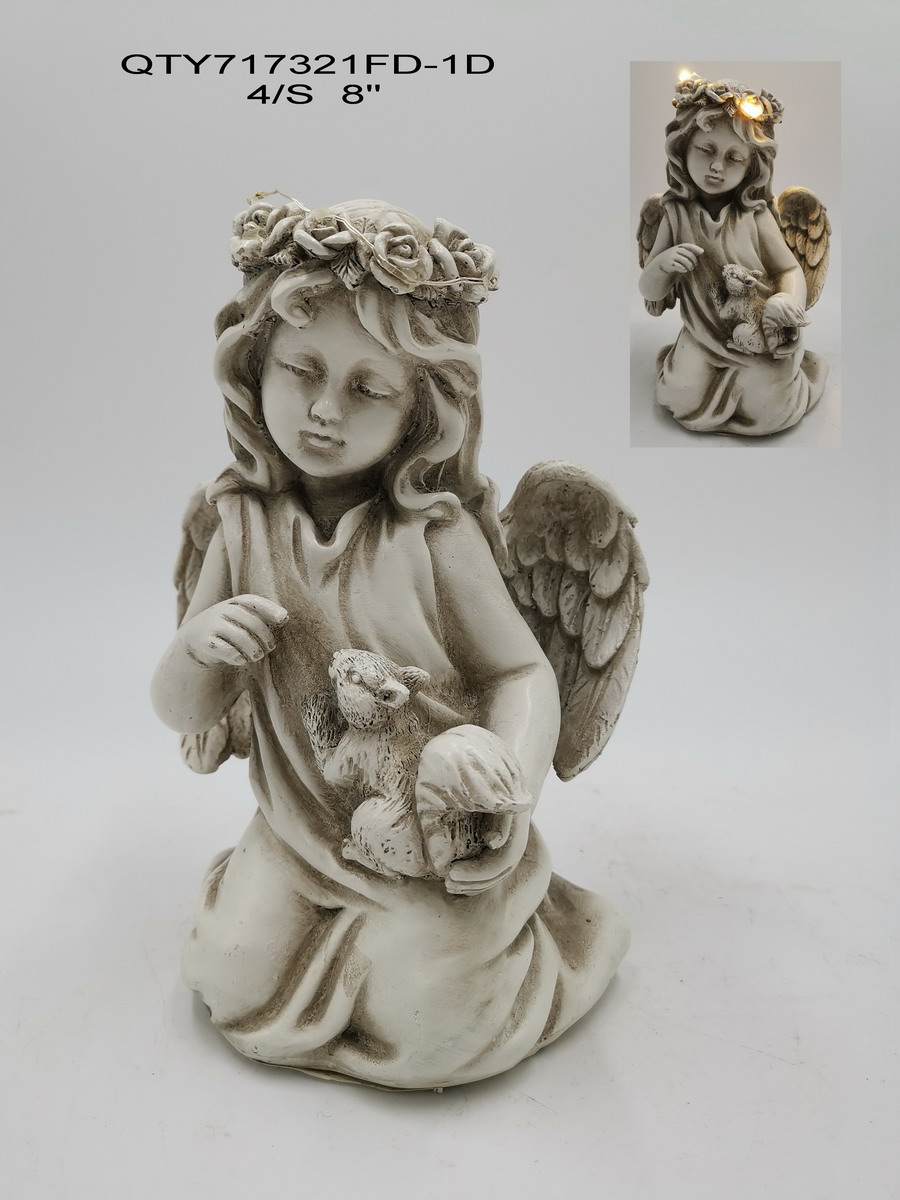 garden angel with LED