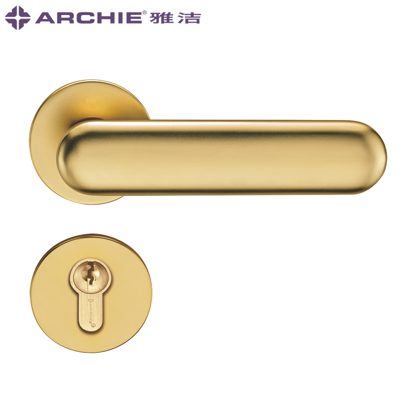 Antibacterial Door Handle, Ultra-thin Roset, Archie door lock (Item No.: HN5238)