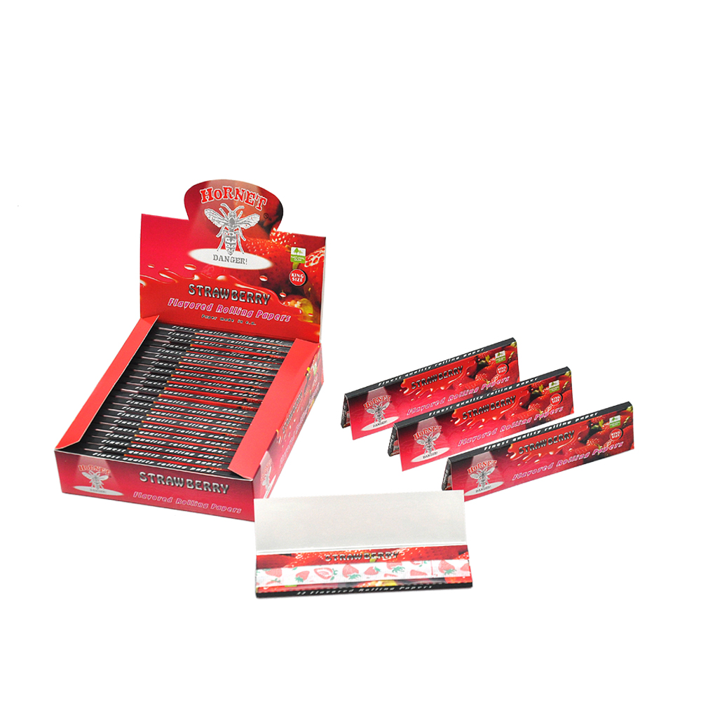 HORNET 78MM/110MM King Size Strawberry Flavor Rolling Paper