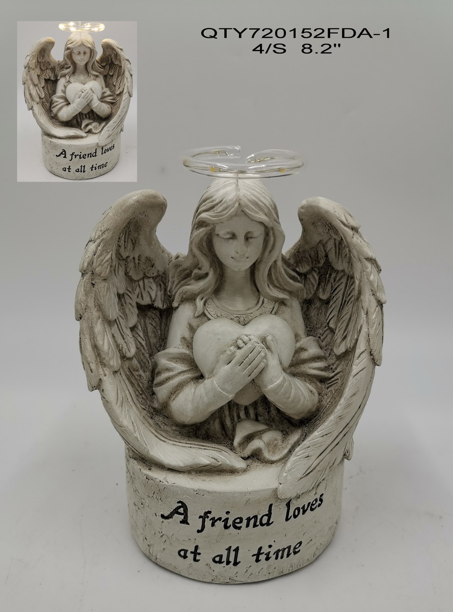cemetery angel with LED