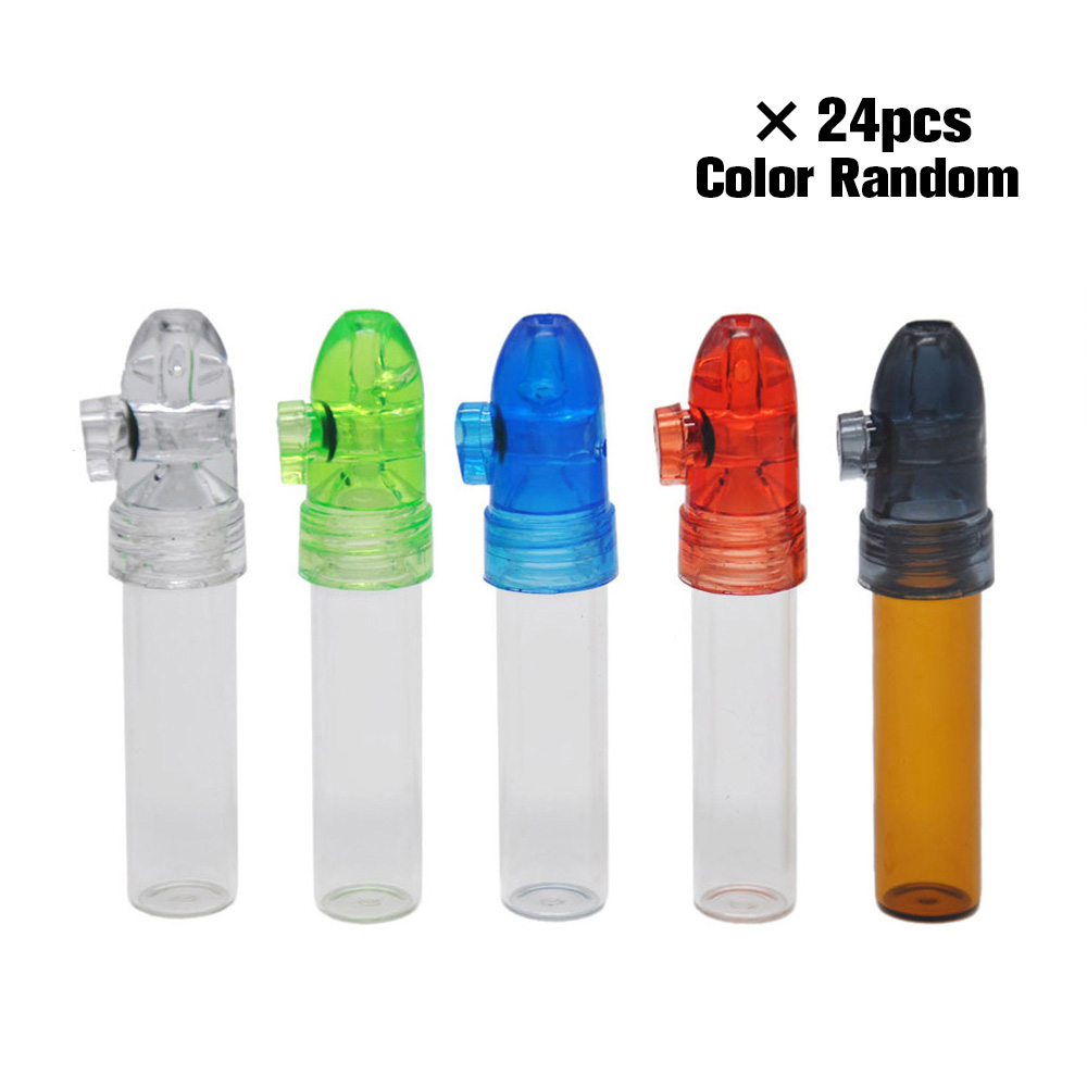 Glass pill box sniffer tool for storage with spoon