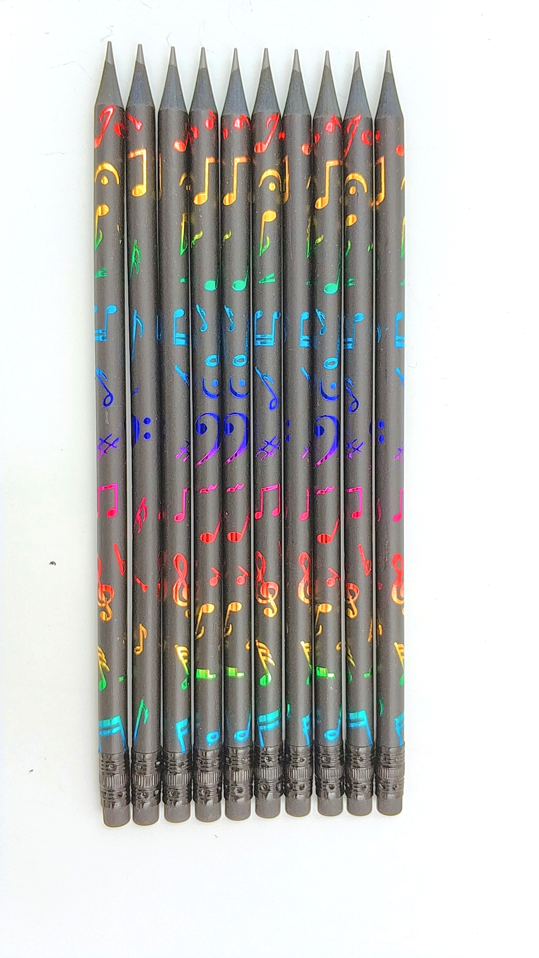 HB Black wood Pencil with heat transfer printing