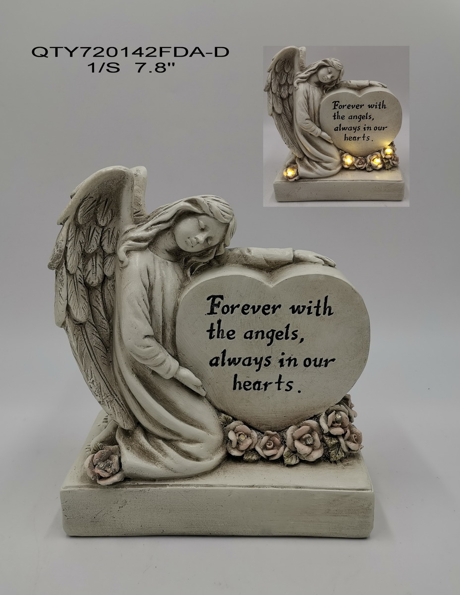 cemetery angel with LED