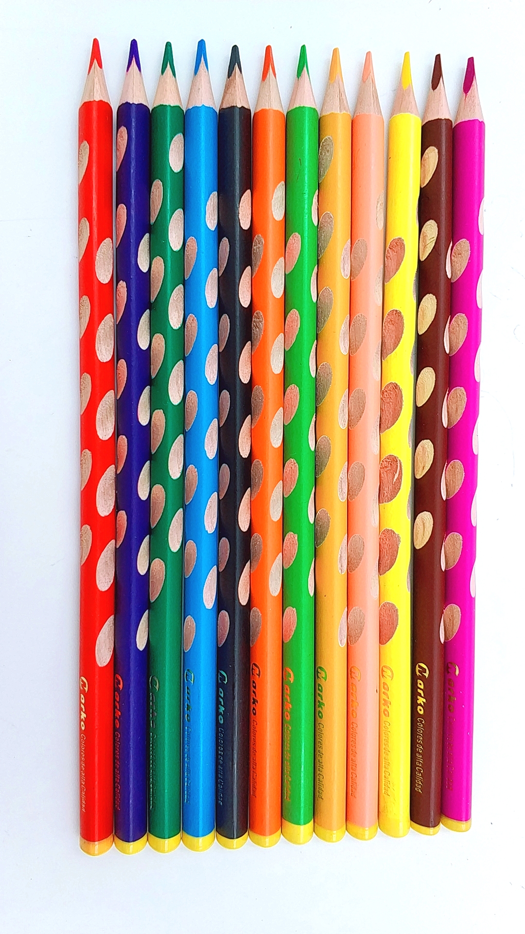 color pencil with hole