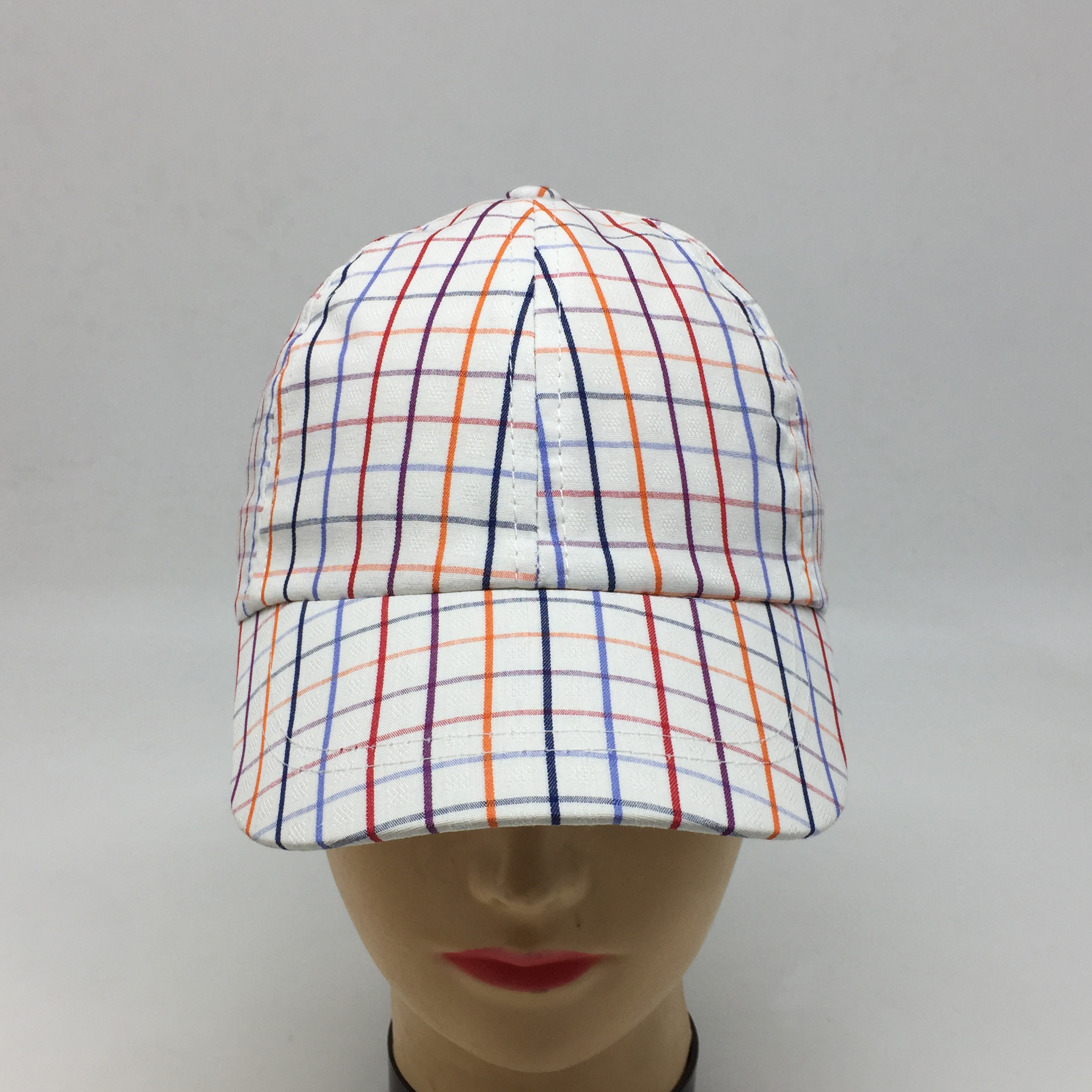 Children's Plaid Leisure Baseball Cap