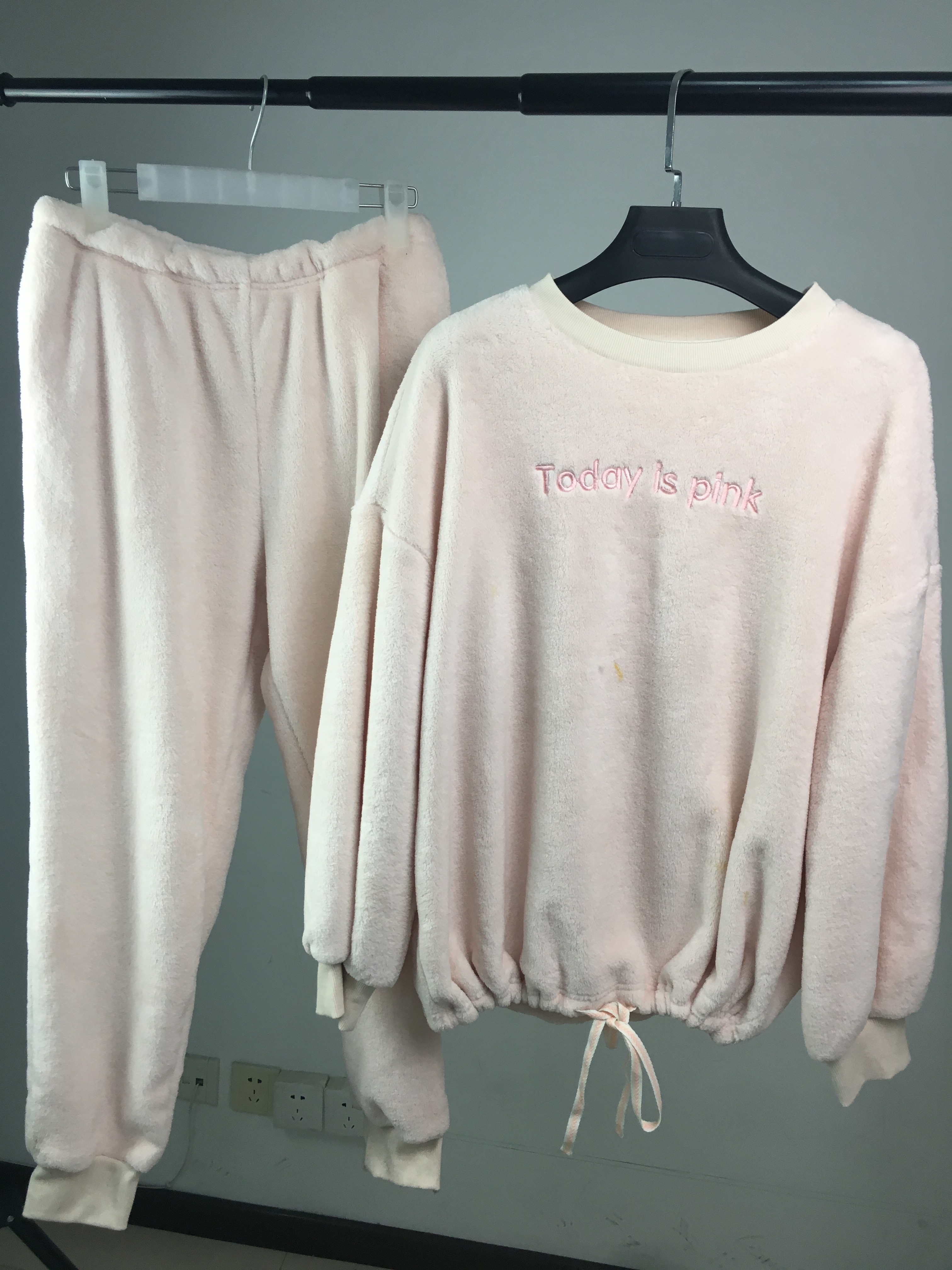 Womens Coral Fleece Sleep Set