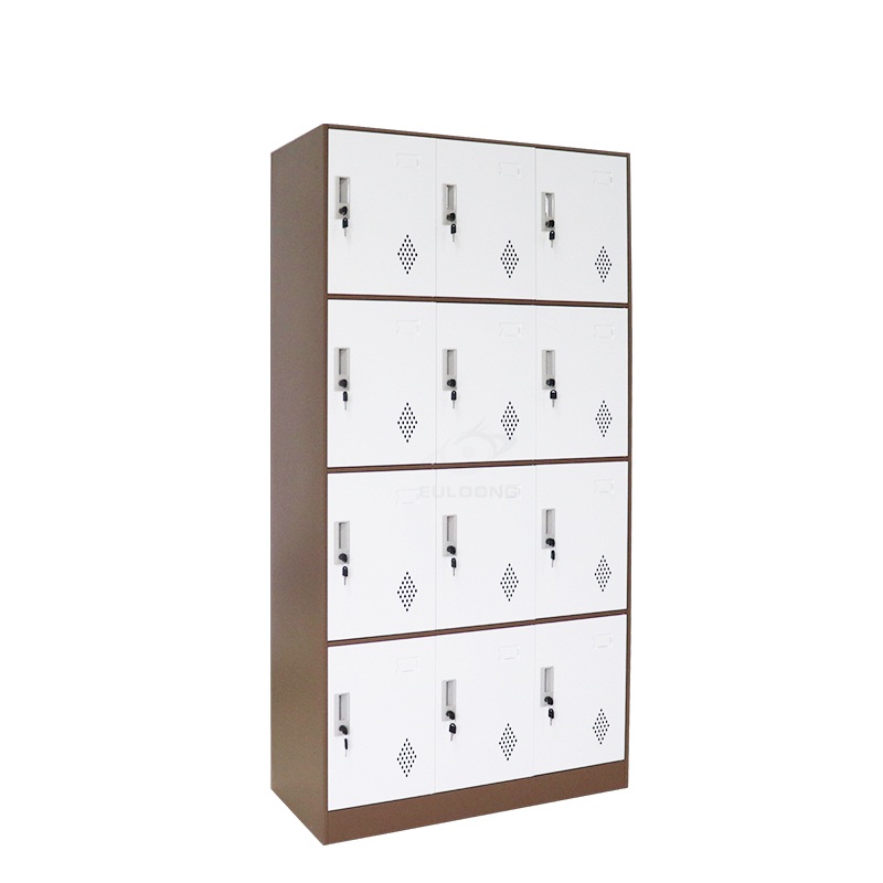 12 Door Steel Locker with Slim Sides