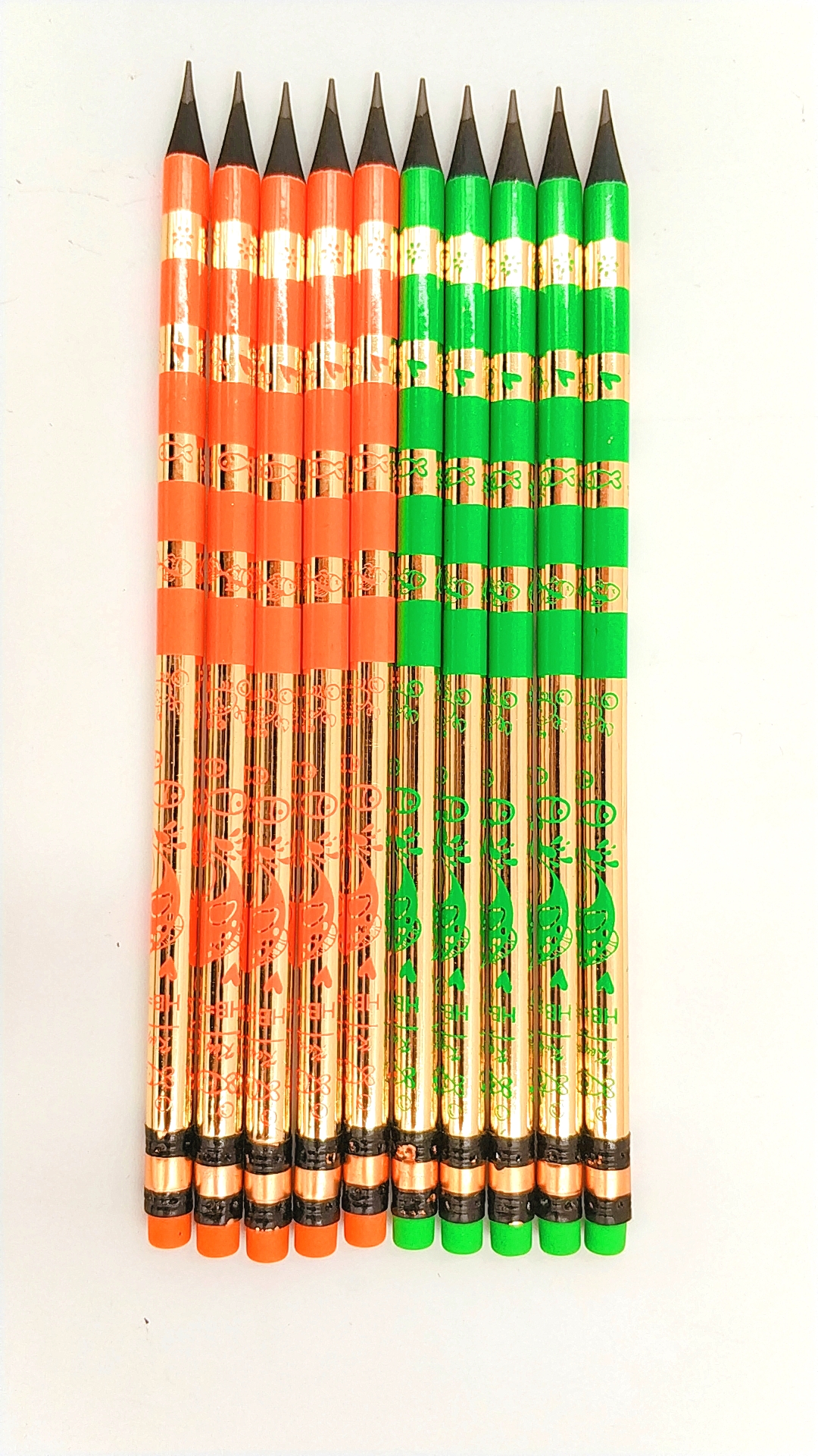 HB Black wood Pencil with heat transfer printing