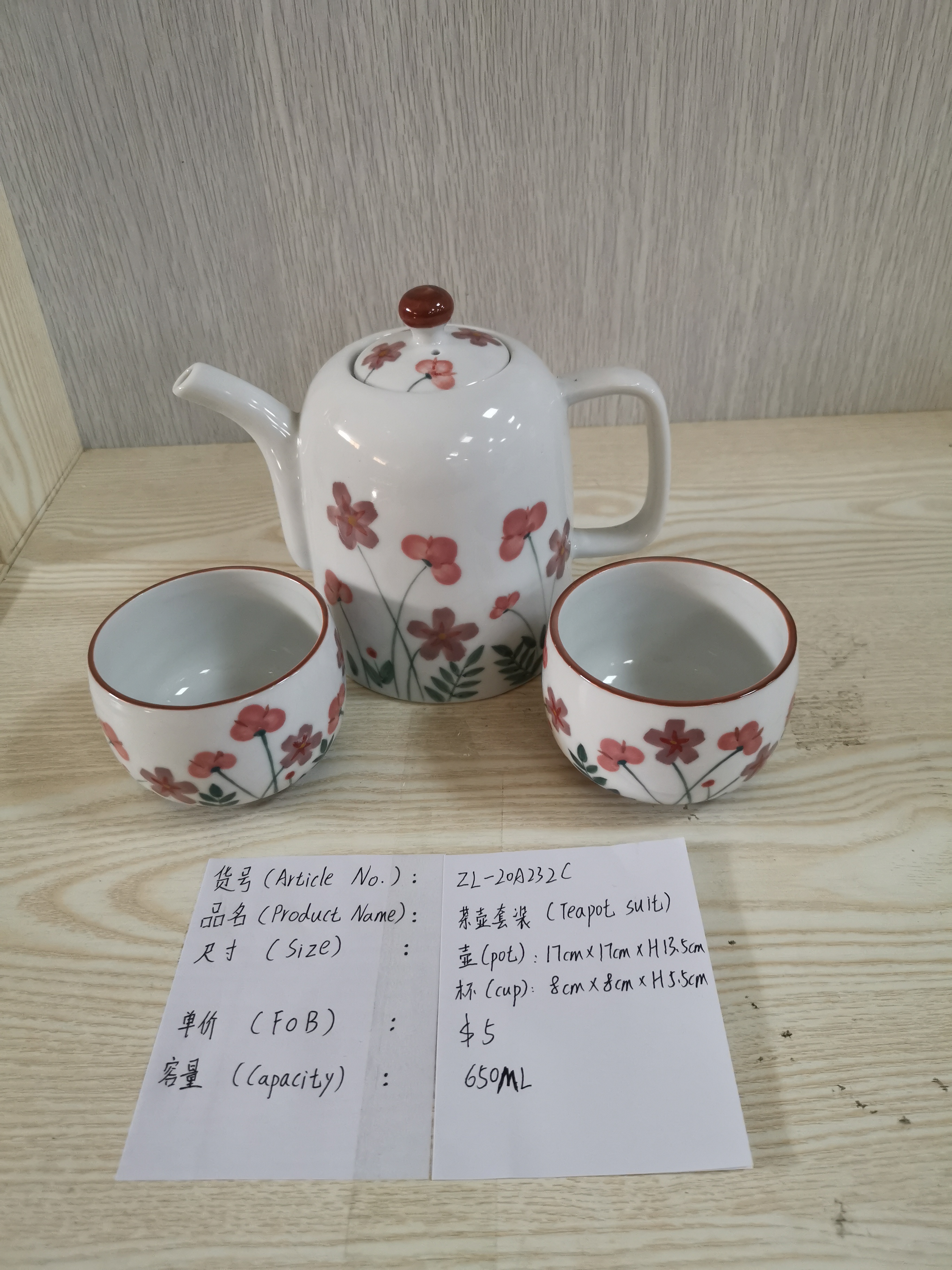 Ceramic tea set