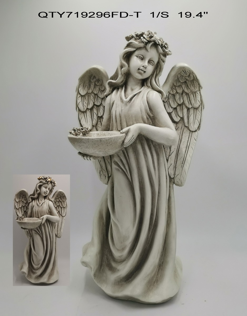 garden angel with LED