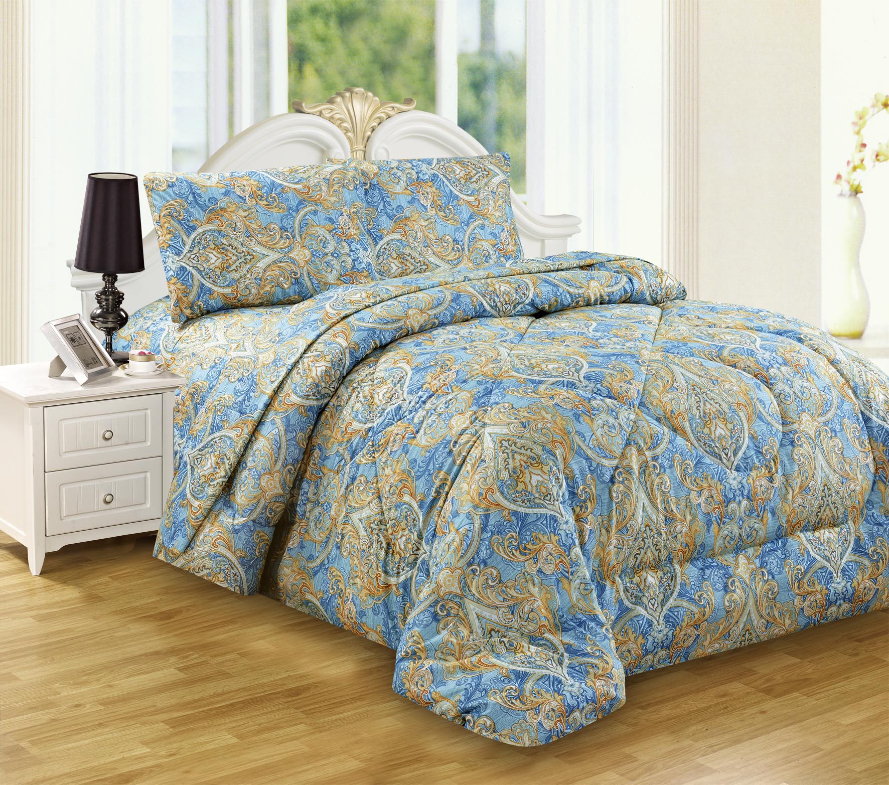 5 Pieces Microfiber Comforter Set