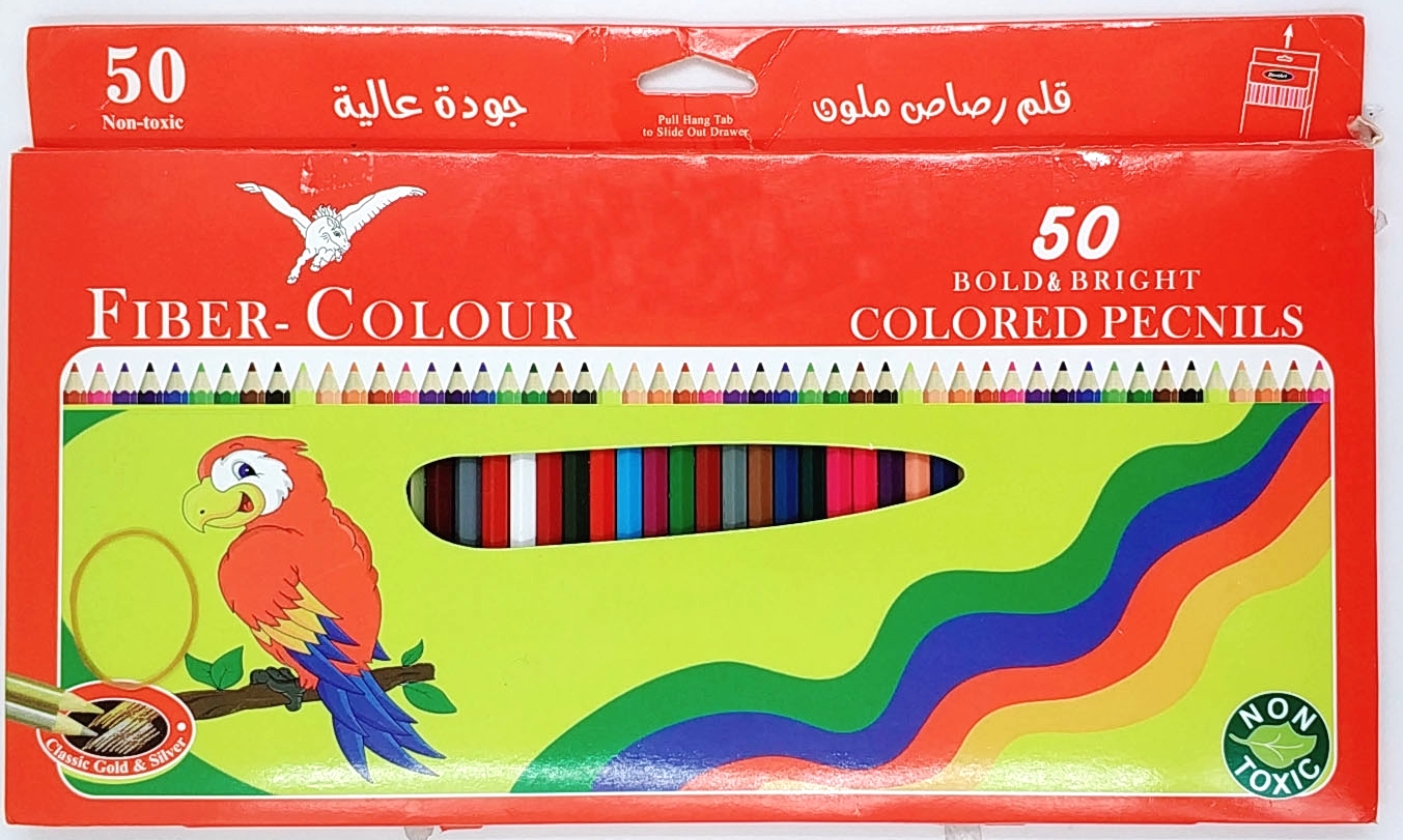50Color hexagonal color pencil