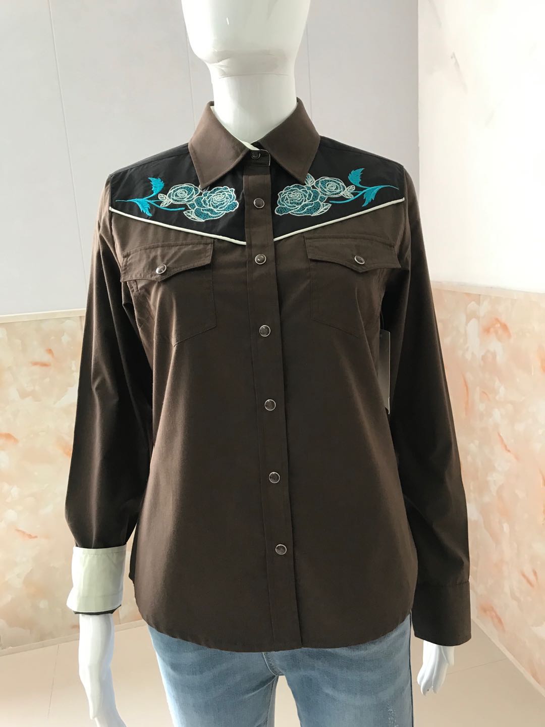 2023 cowgirl western shirt,withEMBO, design by ourselves.