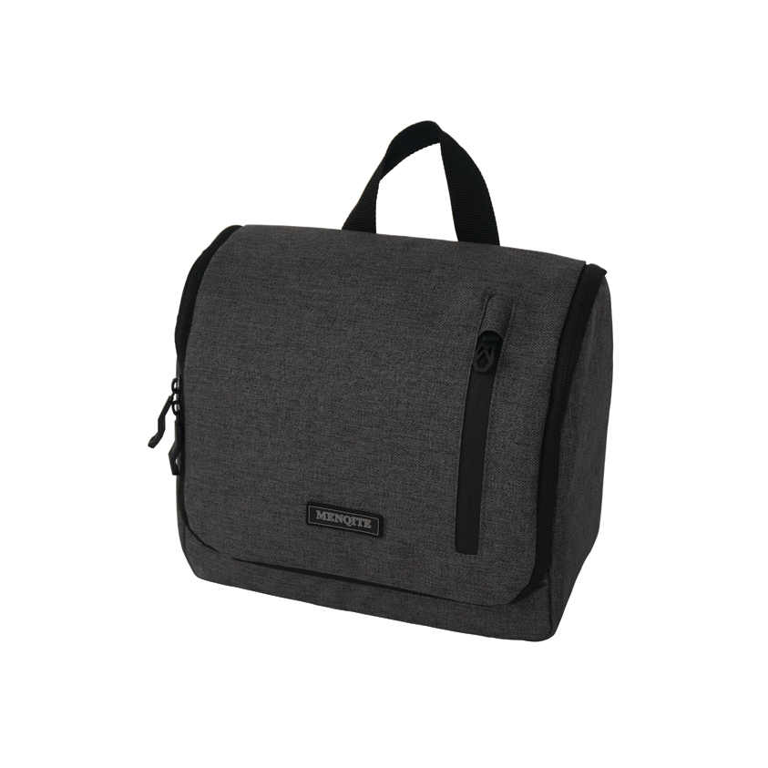 10.2" 2-tone Twill snow flake polyester Cosmetic Bag