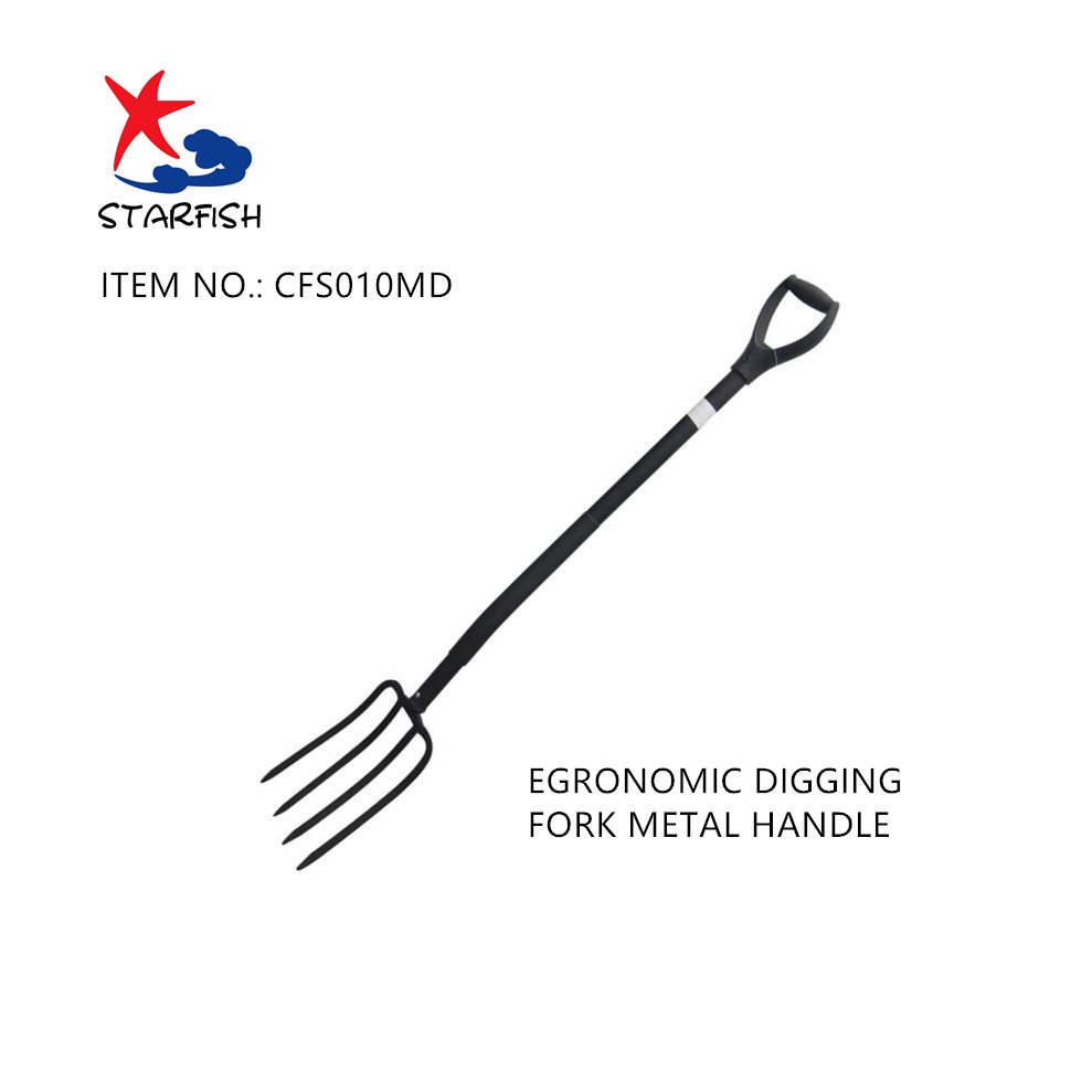 Digging Fork With Metal D Handle