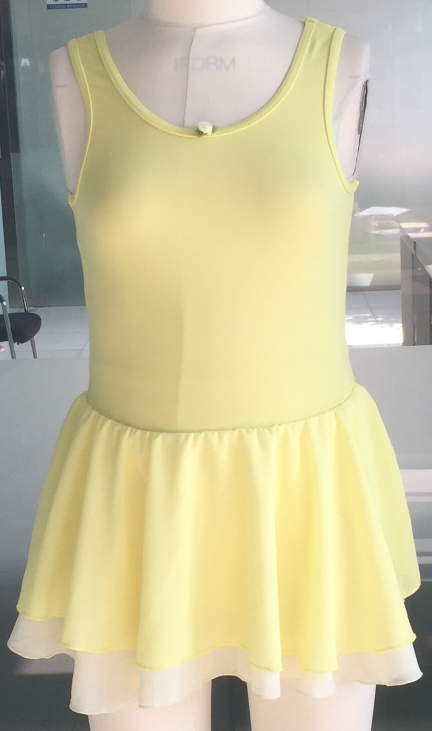 Kids MT tank dress with georgette skirt - dance/performance / dancing