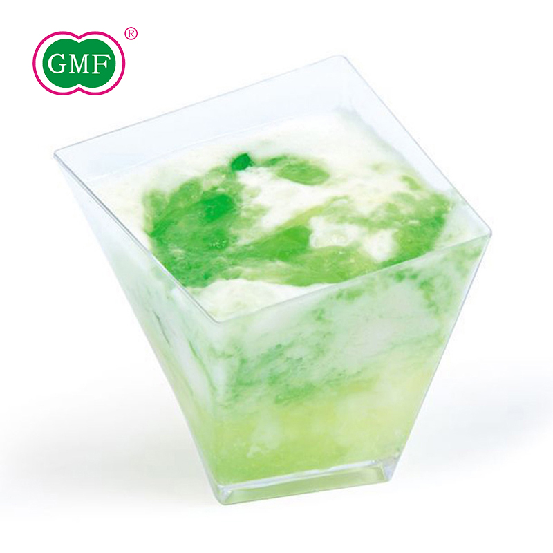 Store manager recommends the supply of creative cups square newts cups PS plastic cups disposable cups 60ml GMF