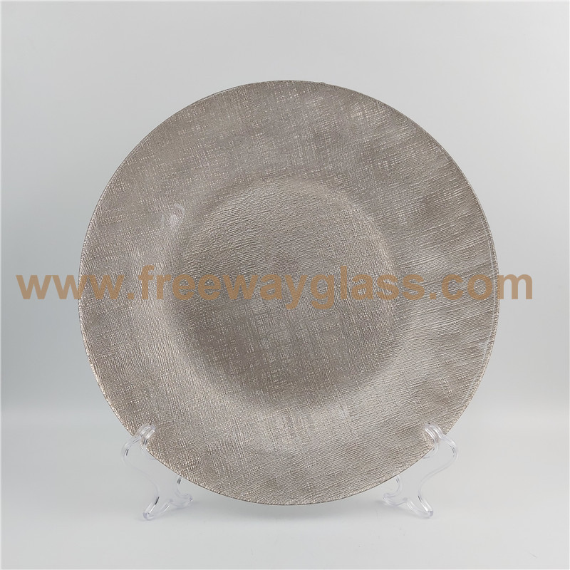 Rose Gold Glass Plate