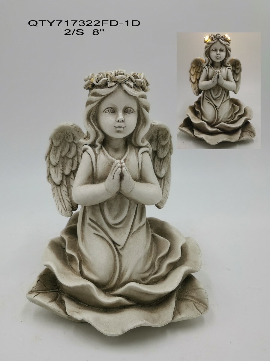 garden angel with LED