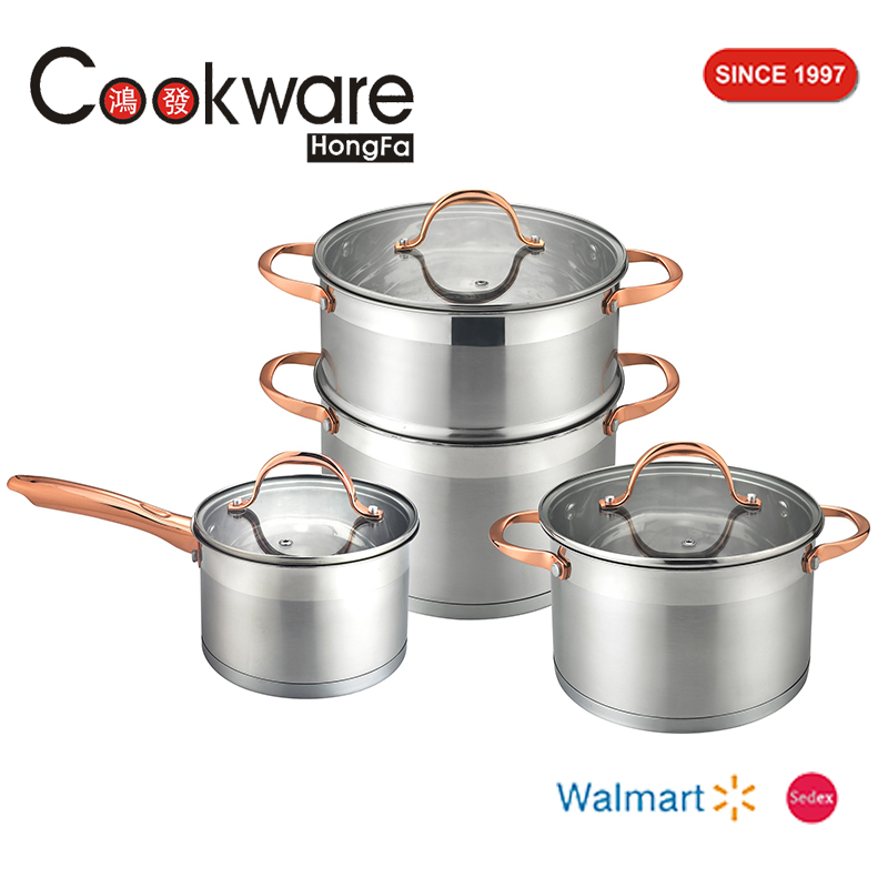7pcs Stainless Steel Cookware Set