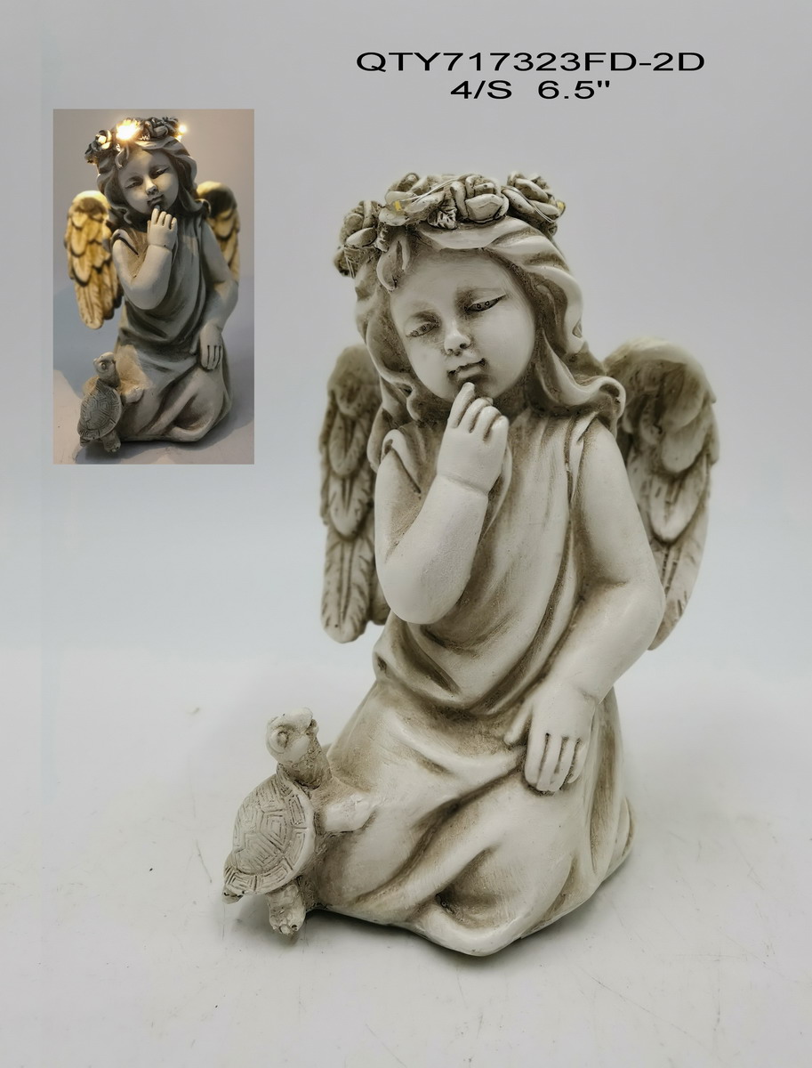 garden angel with LED