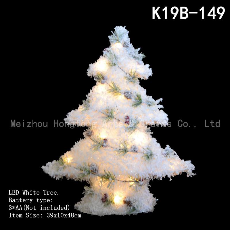 LED white Pre lit Christmas Tree decor, xmas tree