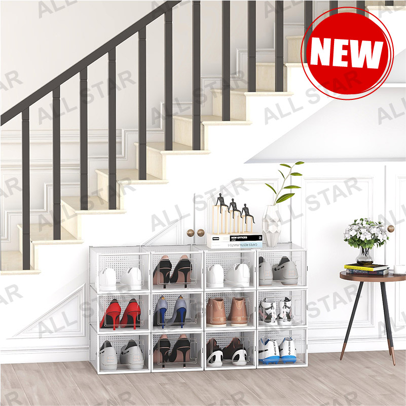 1 Shoe Storage Drawer Type Shoe Box Stackable Shoe Organizer for Sneaker