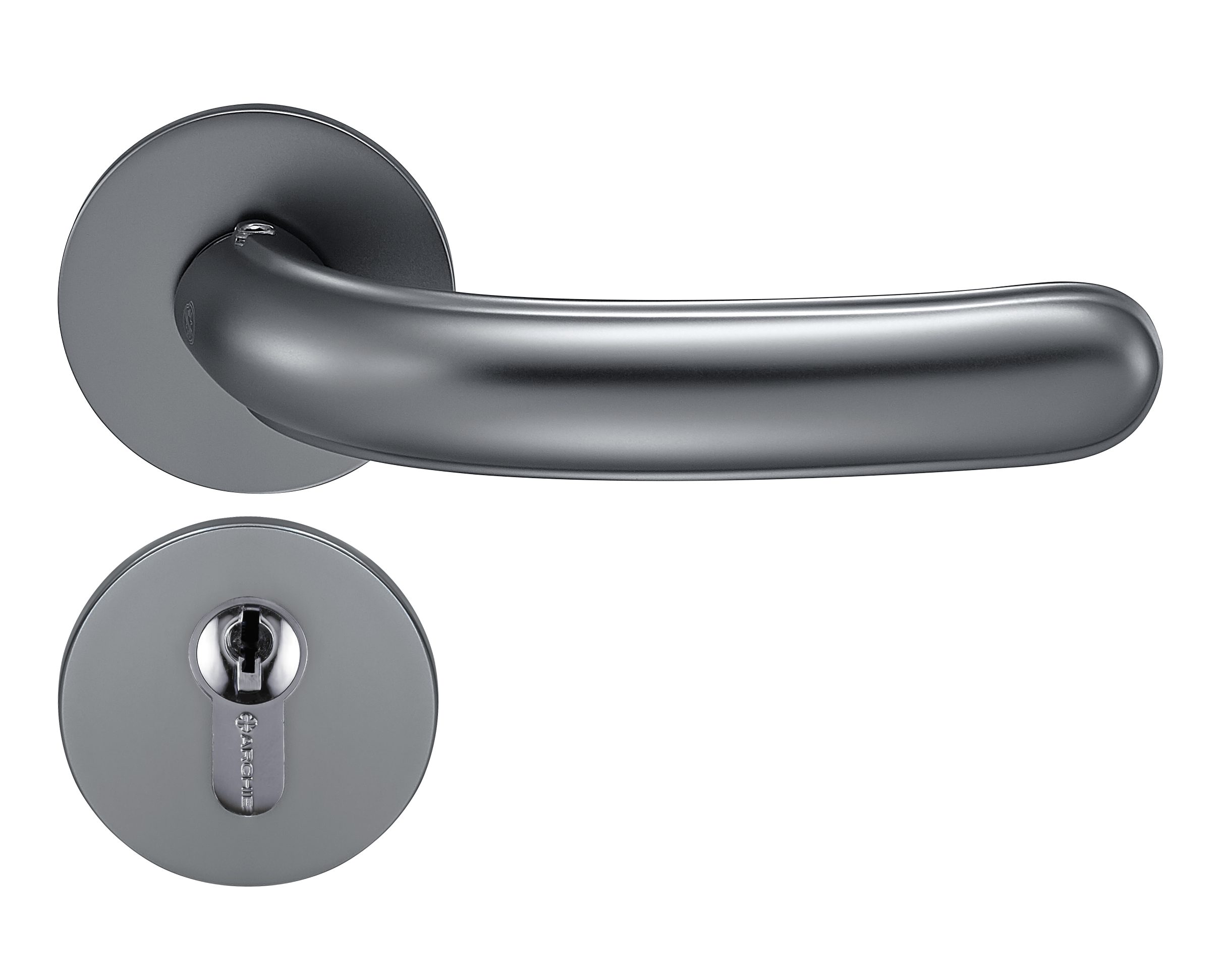 Antibacterial Door Handle, Ultra-thin Roset, Archie door lock (Item No.: HN5208)