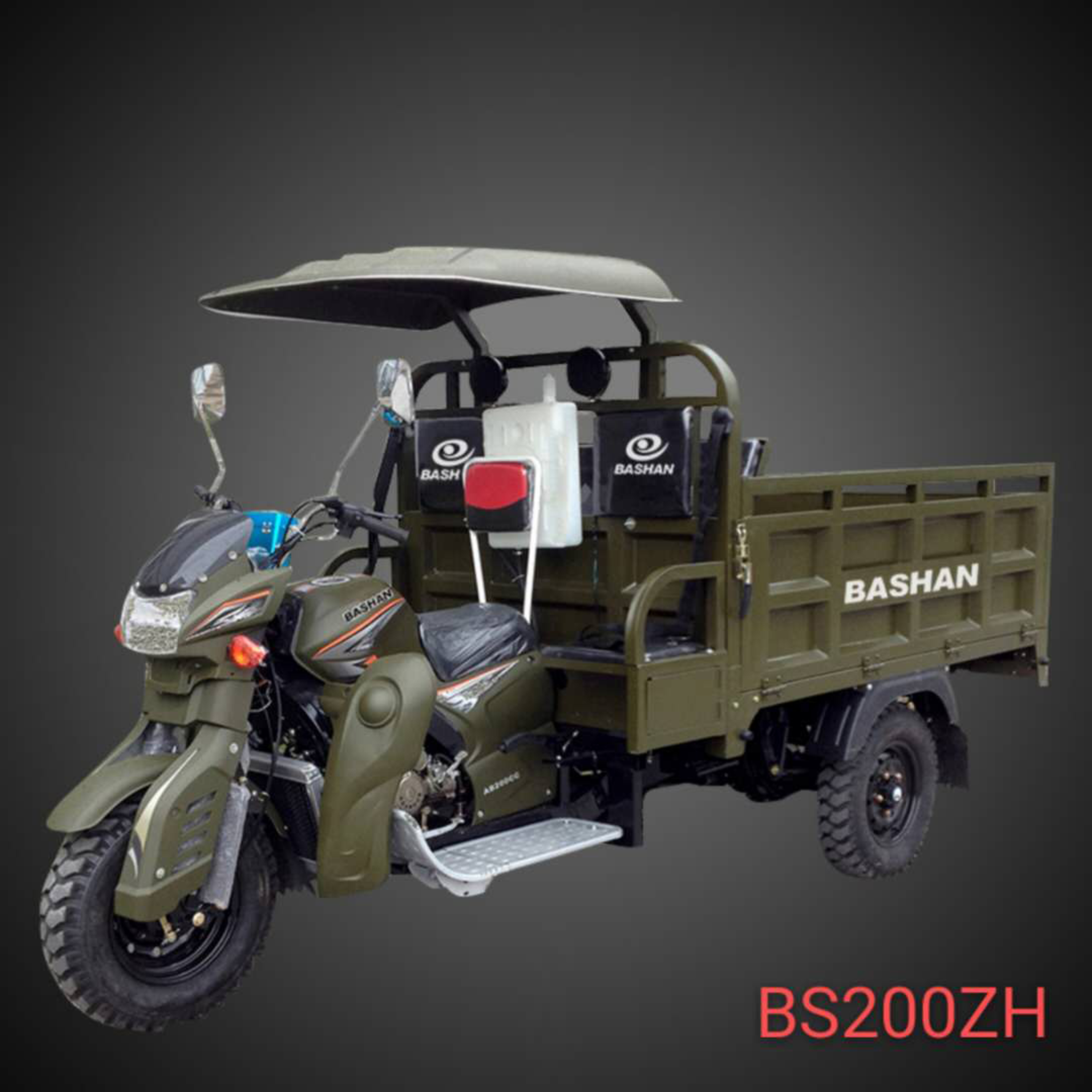 Tricycle for carrying cargo(one more seat behind the driver)