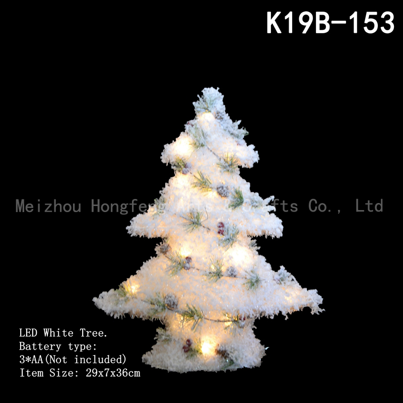 LED white Pre lit Christmas Tree decor. xmas Tree