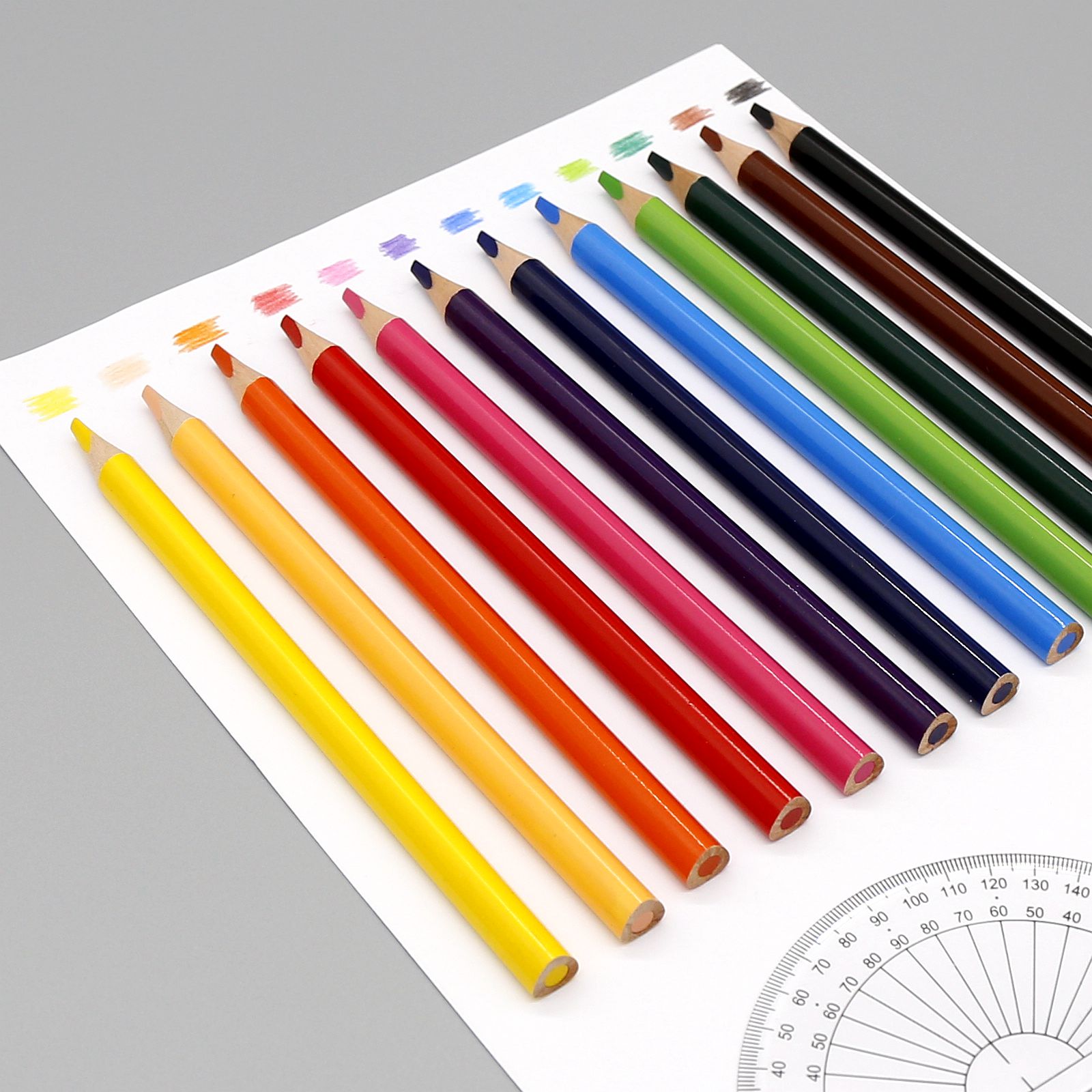 High Quality Color Pencil, Traingle 7 inches 12 colors CP - 003