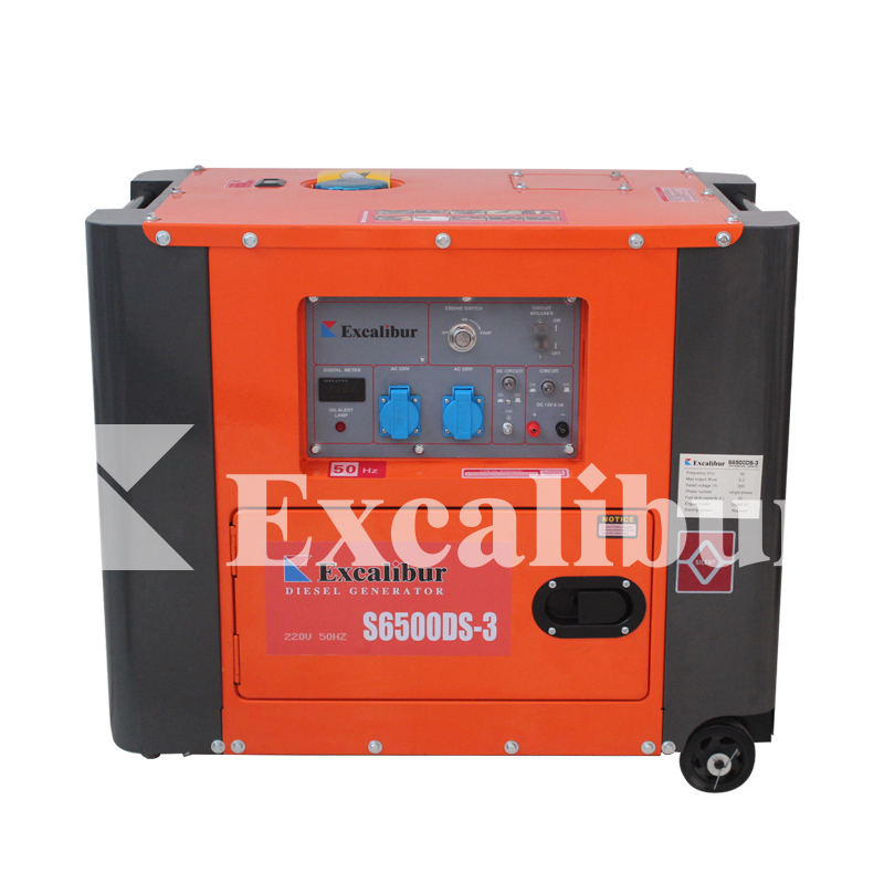6KW Close type Canopy Silent Diesel Generator Powered by 192FE Model S8500DS-3