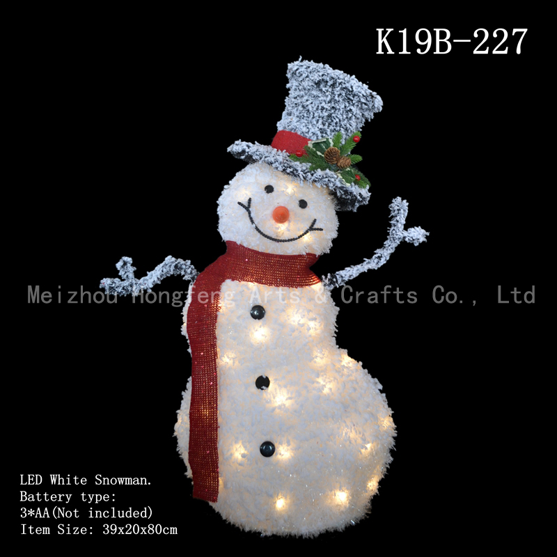 LED white Pre lit Snowman Christmas decor.xmas