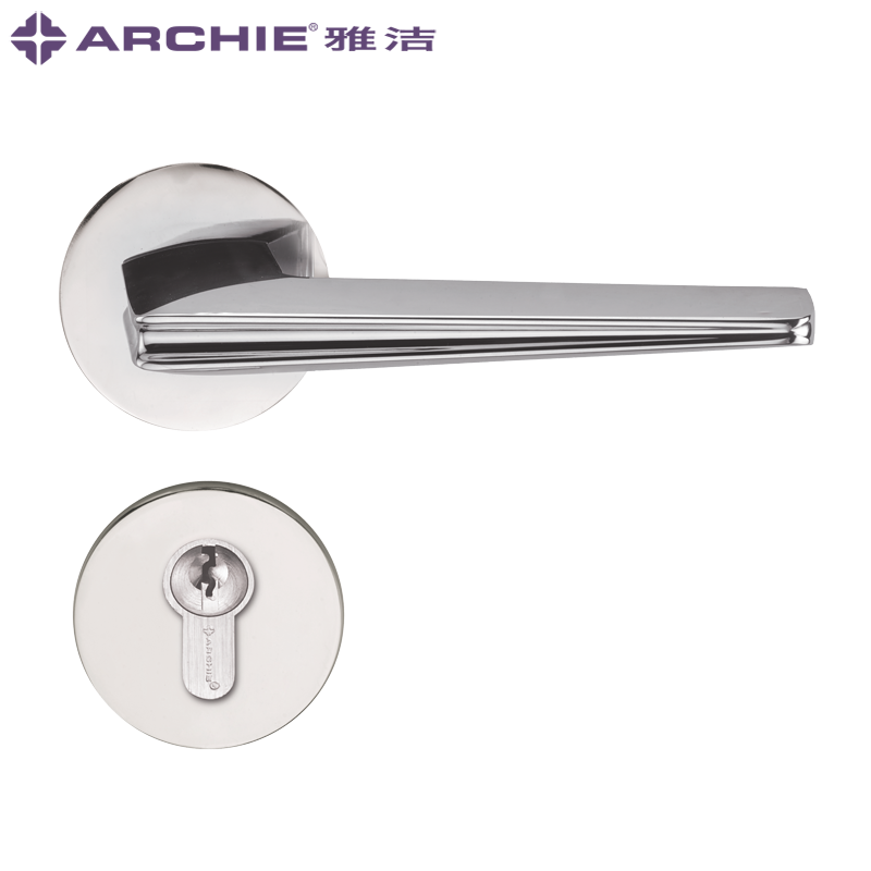 Antibacterial Door Handle, Ultra-thin Roset, Archie door lock (Item No.: HN5223)