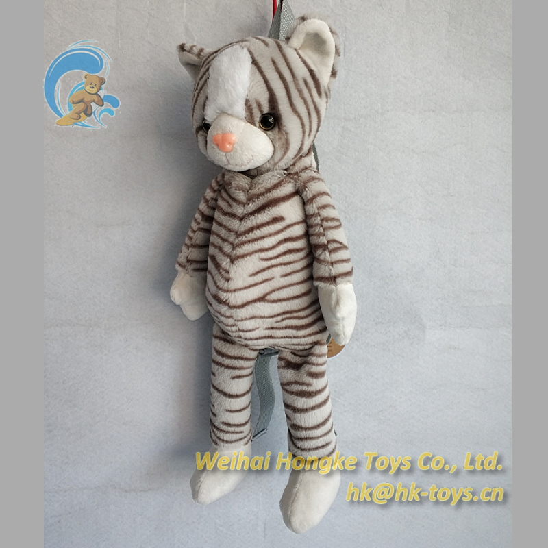Backpack, Plush Cat, XH00394F