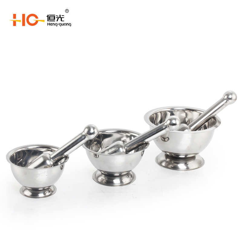 HengGuang Stainless steel pot pepper crusher spice pot crusher medicine pot crusher
