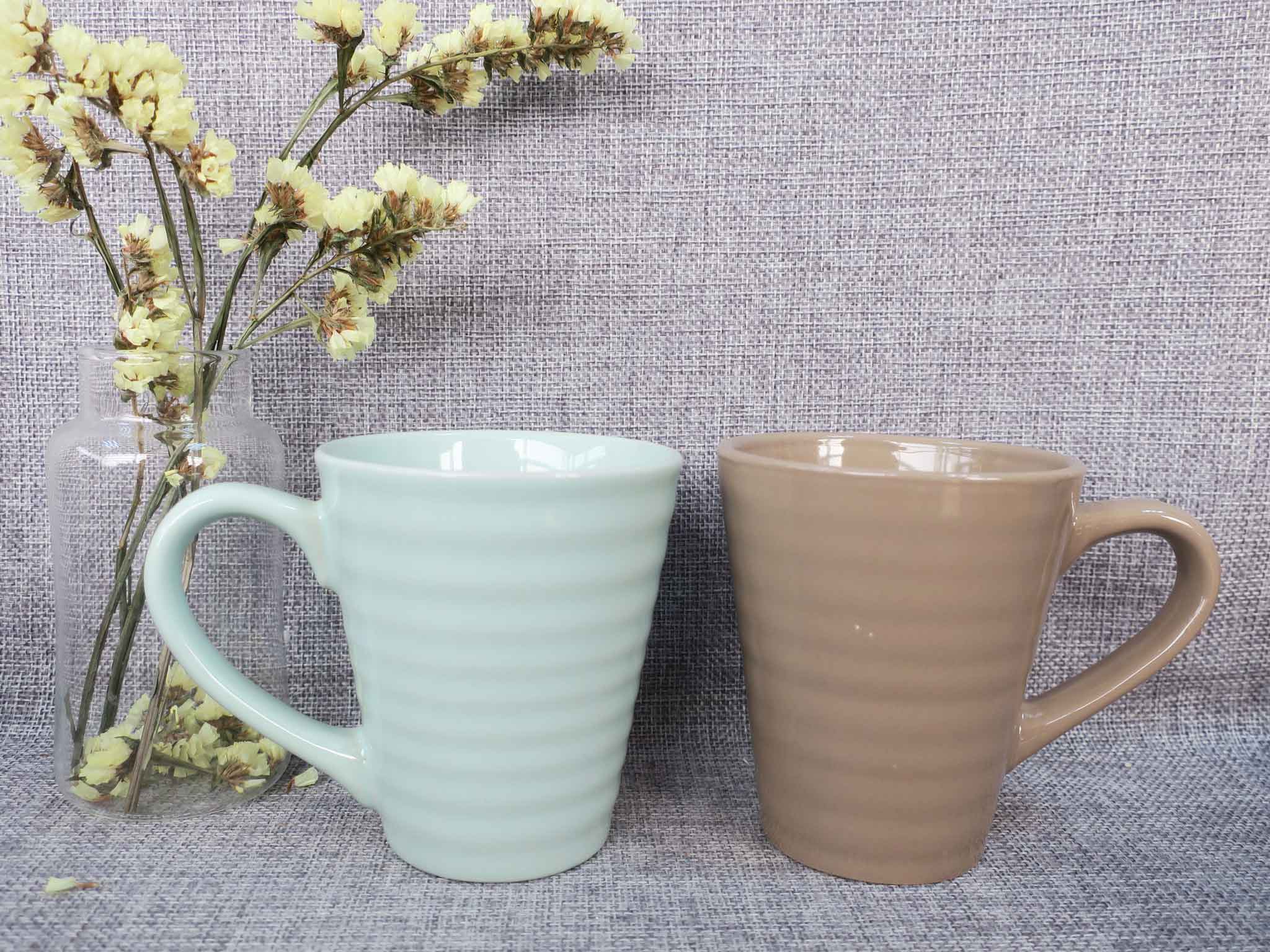glazed ceramic coffee mug