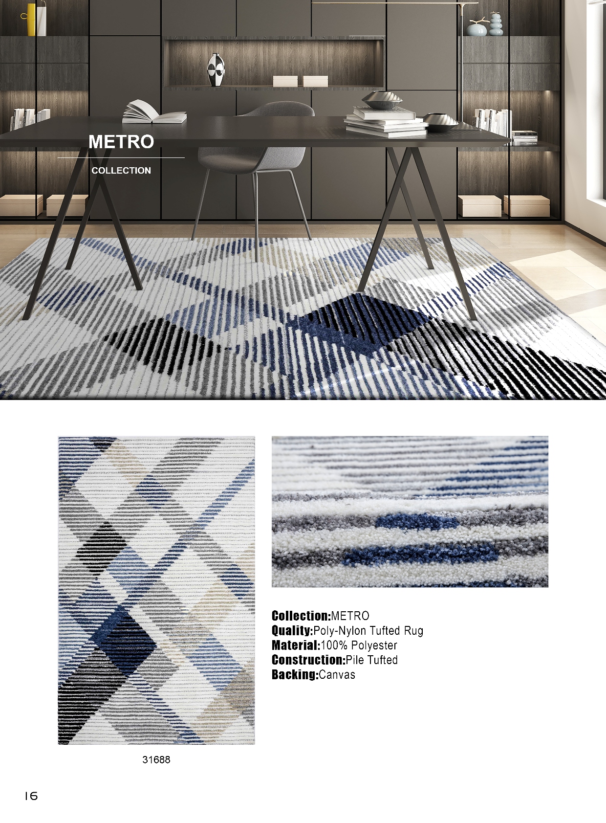 Poly-Nylon Tufted Rug