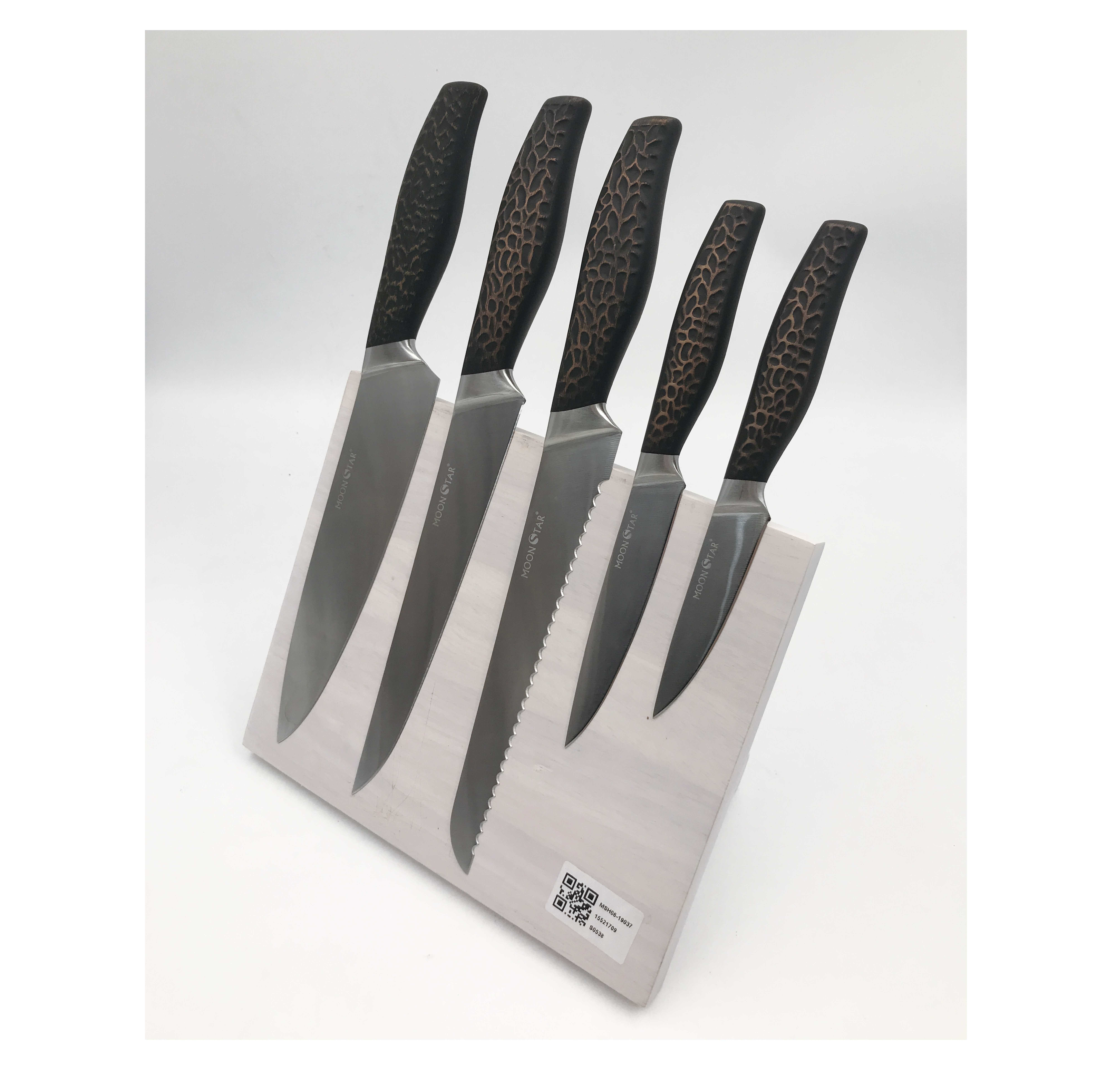 6pcs knife block set