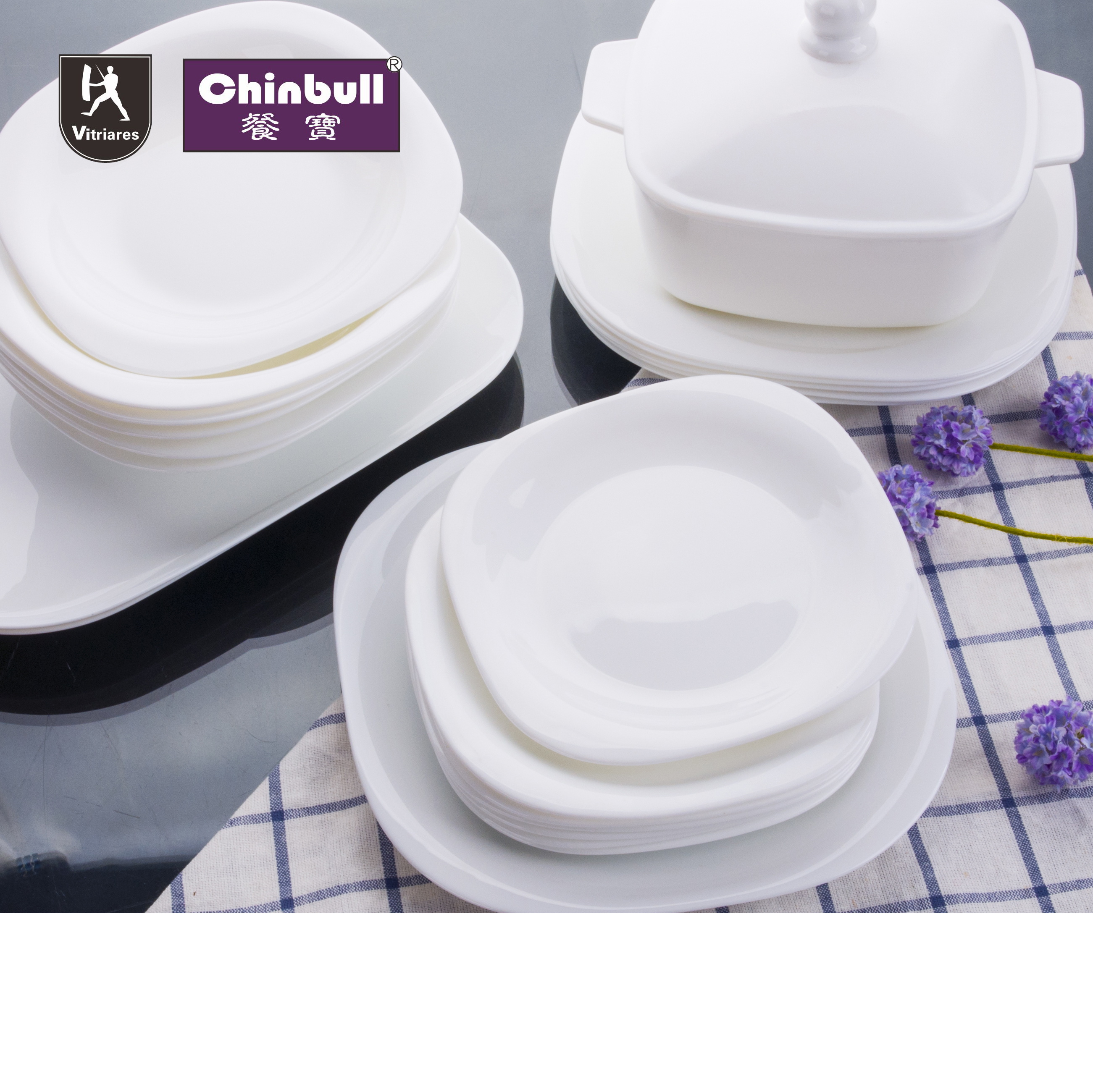 21pcs dinner set (opal glassware）