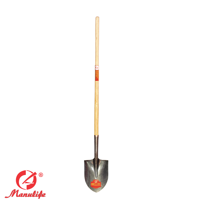 Construction shovel,Mn steel shovel,constructing shovel,shovel with wood handle