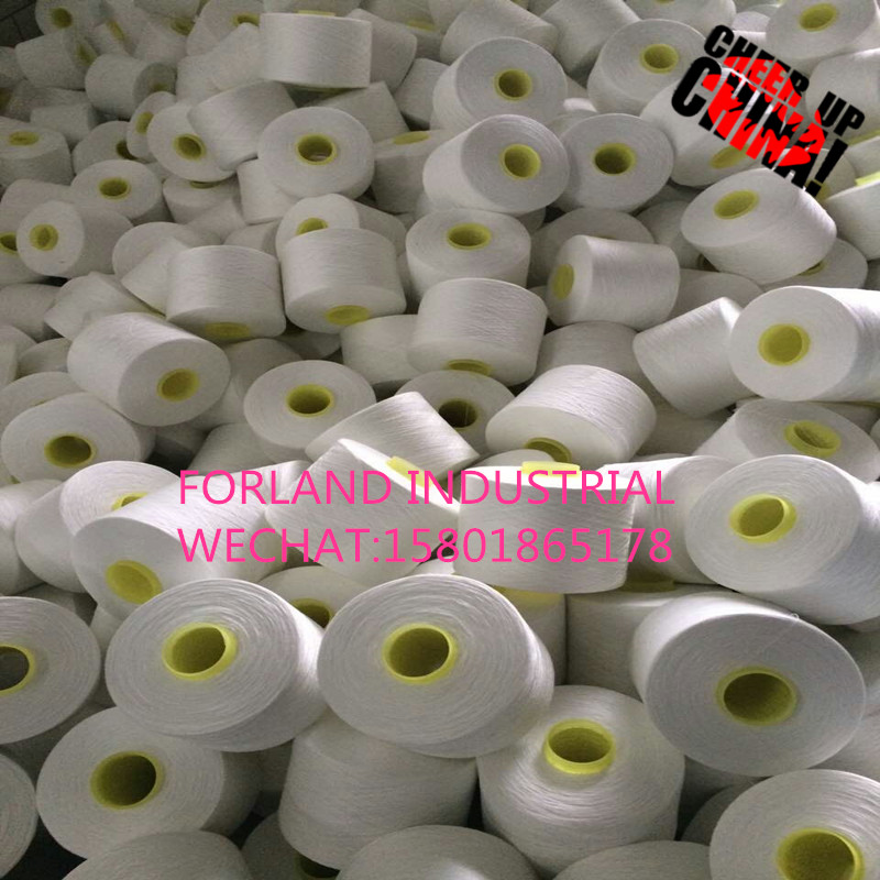 Polyester Bright Yarn Raw White 40s/3