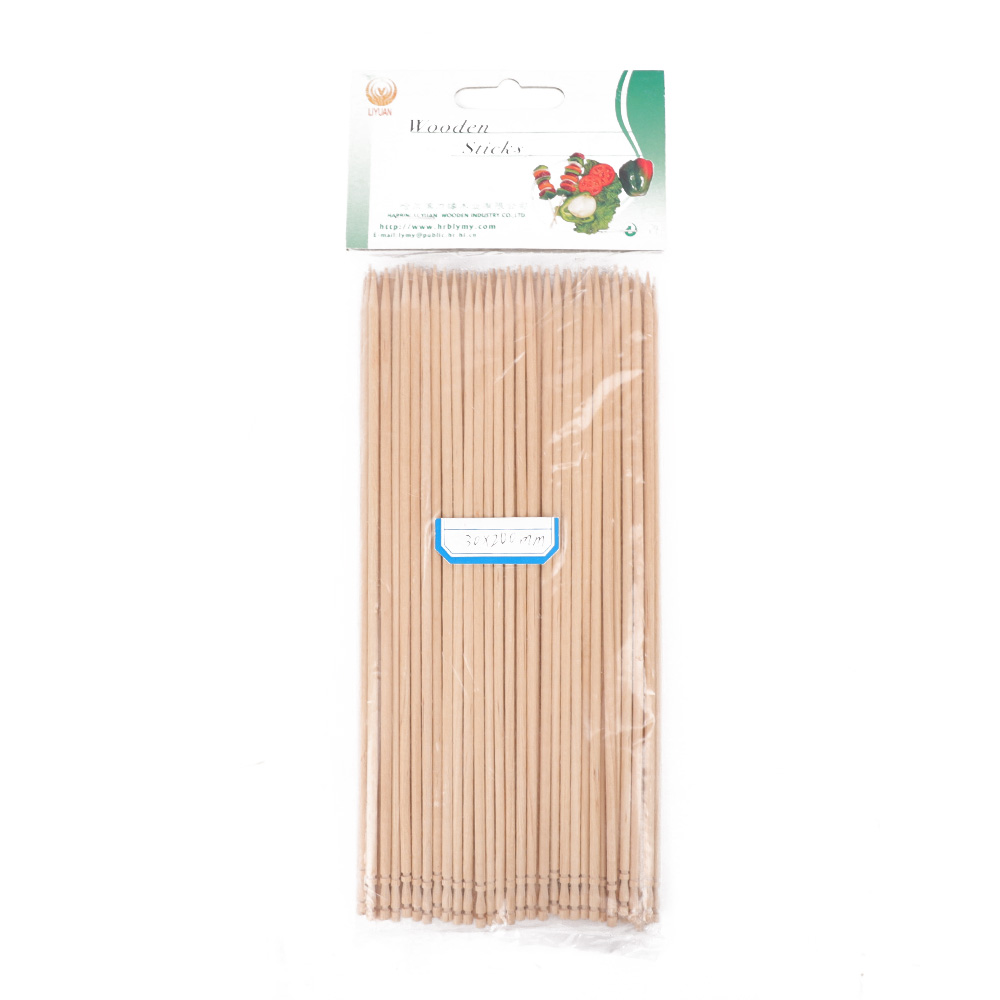 Wooden sticks with carved