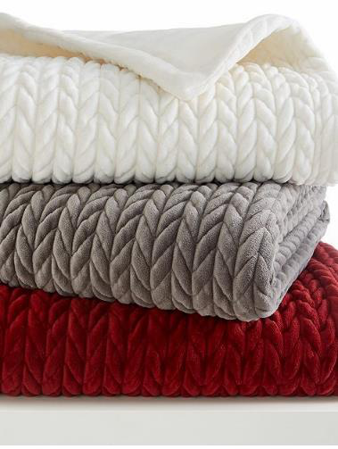 100% Polyester Flannel Jacquard, Printed Flannel Blanket