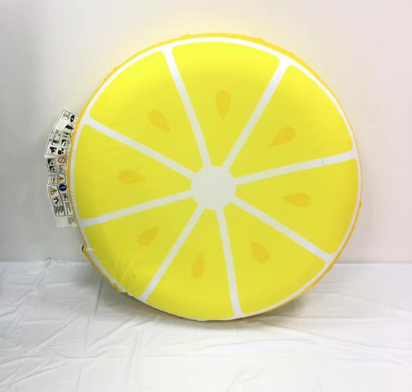 Inflatable mattress with polyetser cover Lemon design