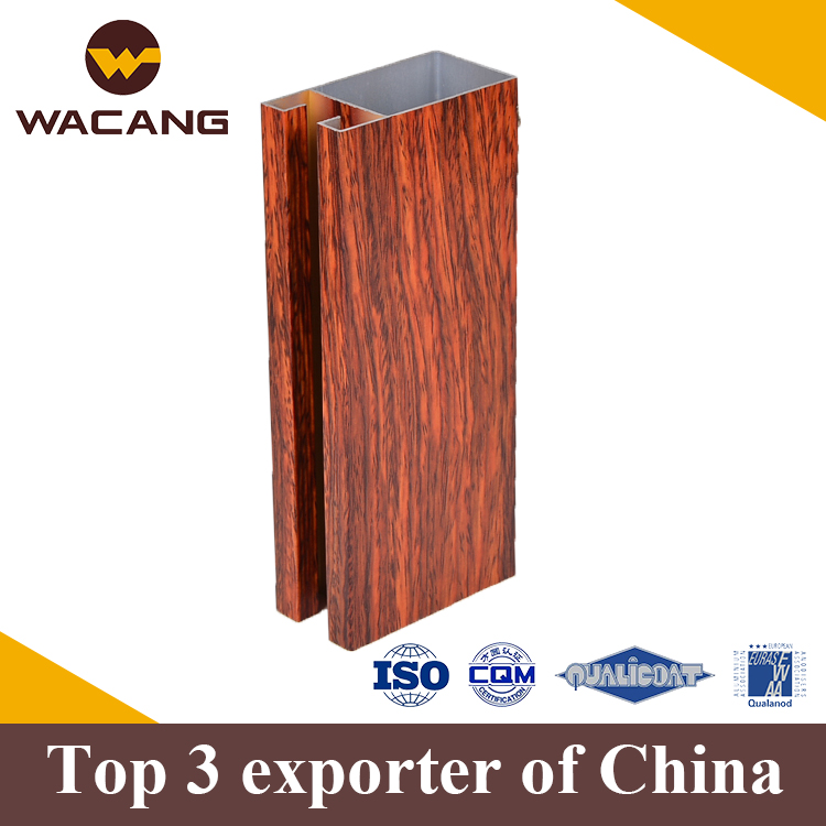wood grain aluminum profile