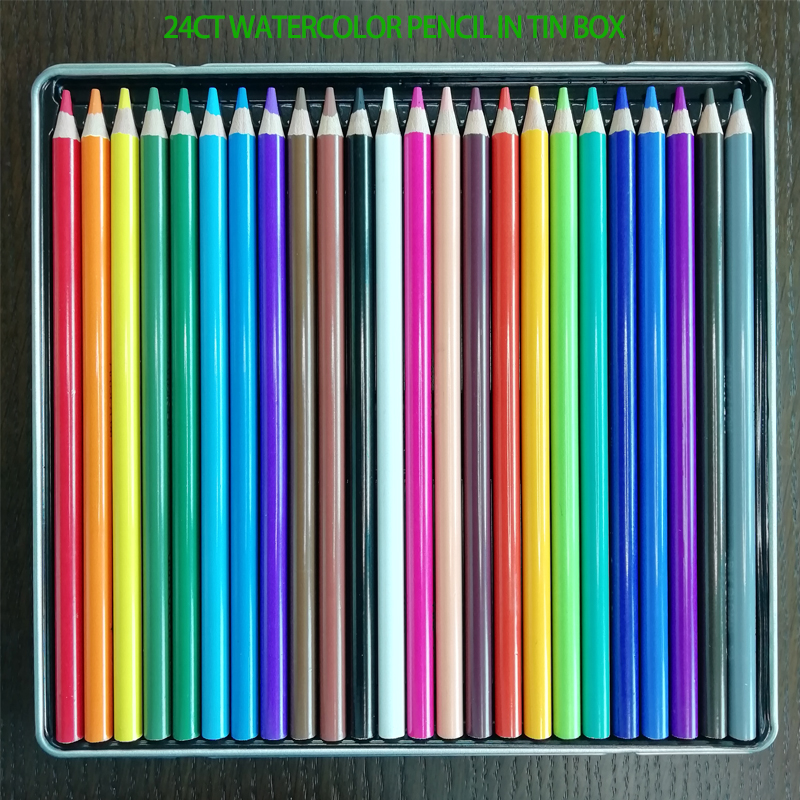 24ct Color Pencil In Tin Box