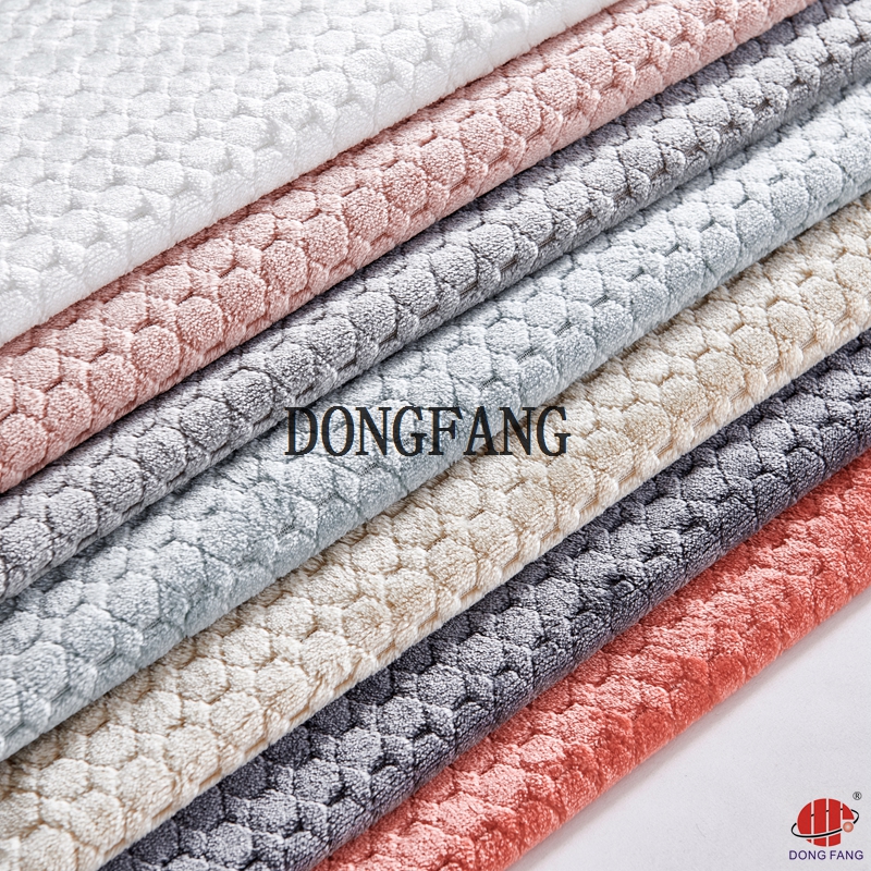100% polyester jacquard flannel