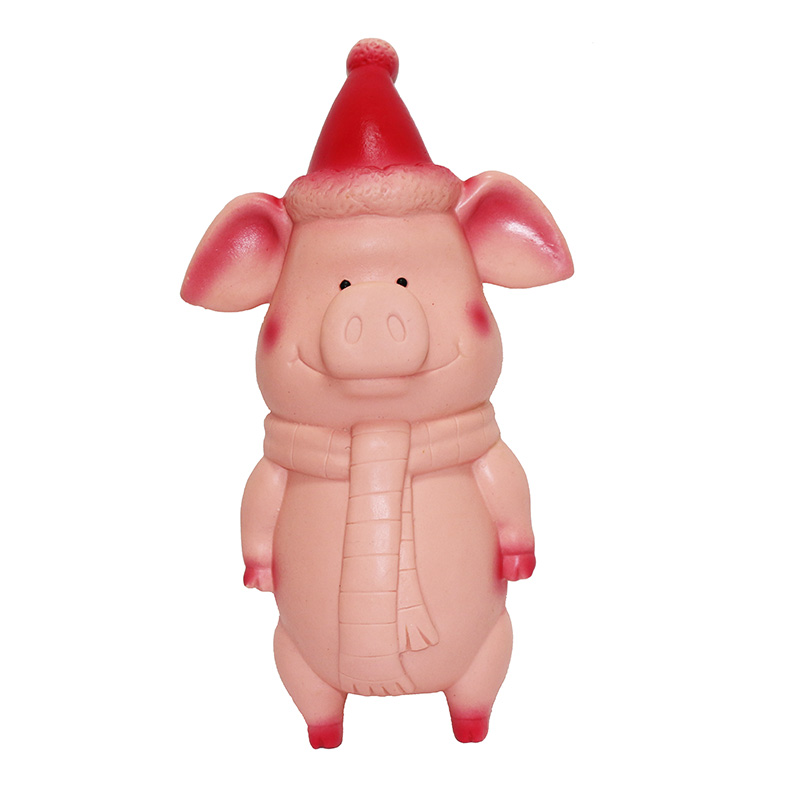 8.5" Christmas pig Pet Toy with squeaker